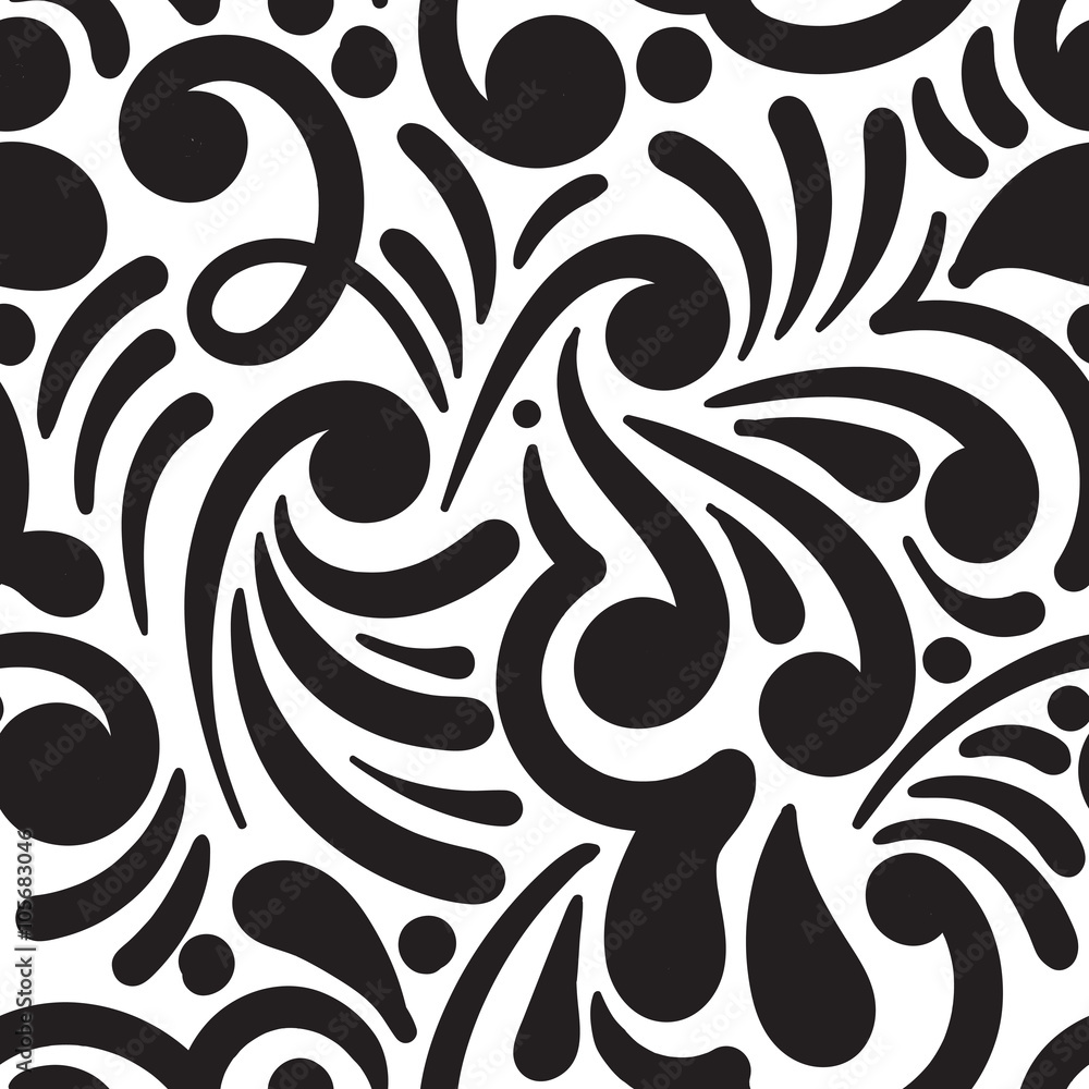 Fototapeta premium Vector Seamless Doodle Pattern