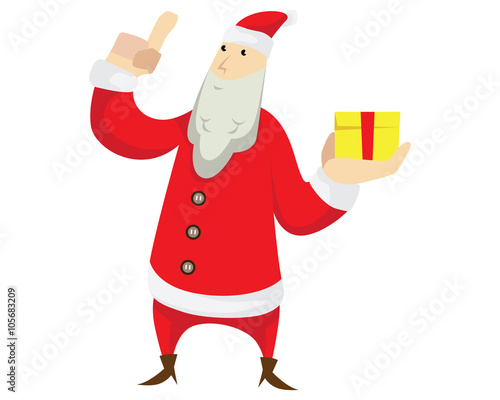 Santa Clause - Yellow Cute Box