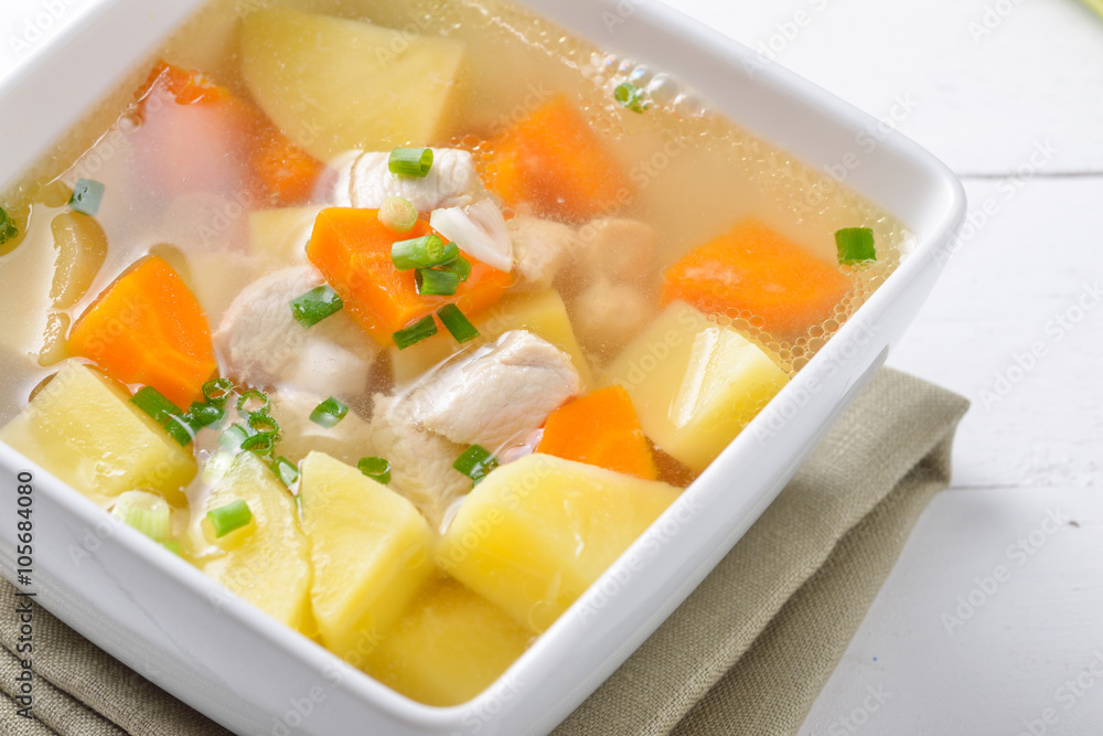 Chicken soup with vegetables Chicken soup with vegetables