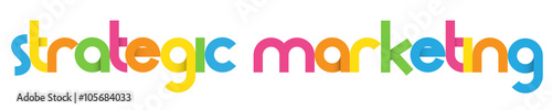 STRATEGIC MARKETING Vector Letters Icon