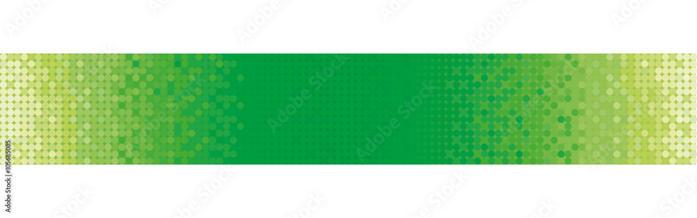 Green Banner Pixel - obrazy, fototapety, plakaty 