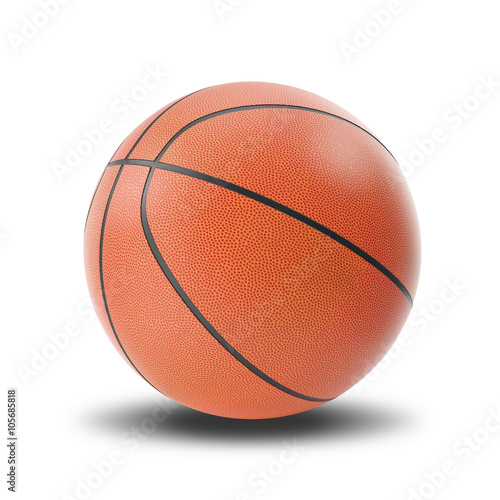 Basketball ball isolated on white background. © rost9