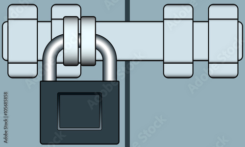 Lock and bar