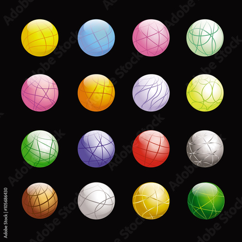 Color Spheres Future icons set