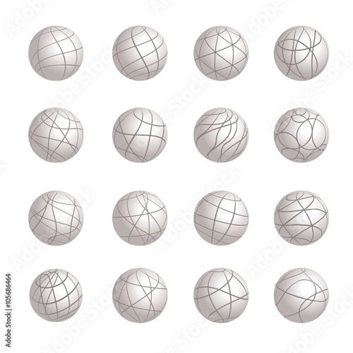 Sphere Gray logotypes icons Set © codexserafinius