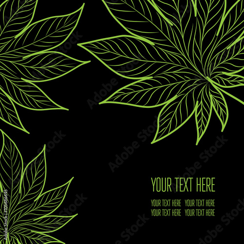 Vector stylish floral background