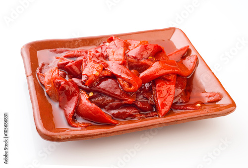 pan roasted peppers and fried