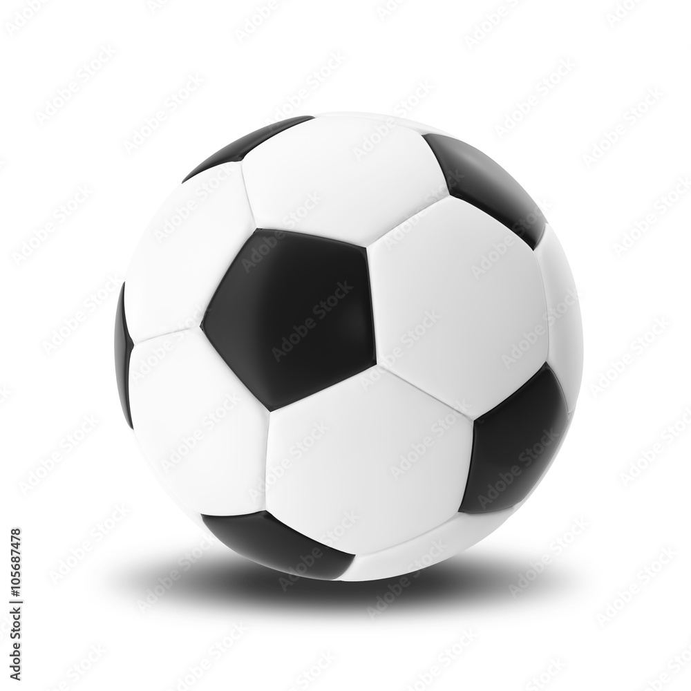 Football ball isolated on white background. Football ball isolated on white background.