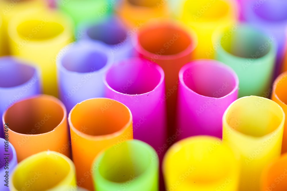 Close up Colorful drinking straws. Close up Colorful drinking straws.