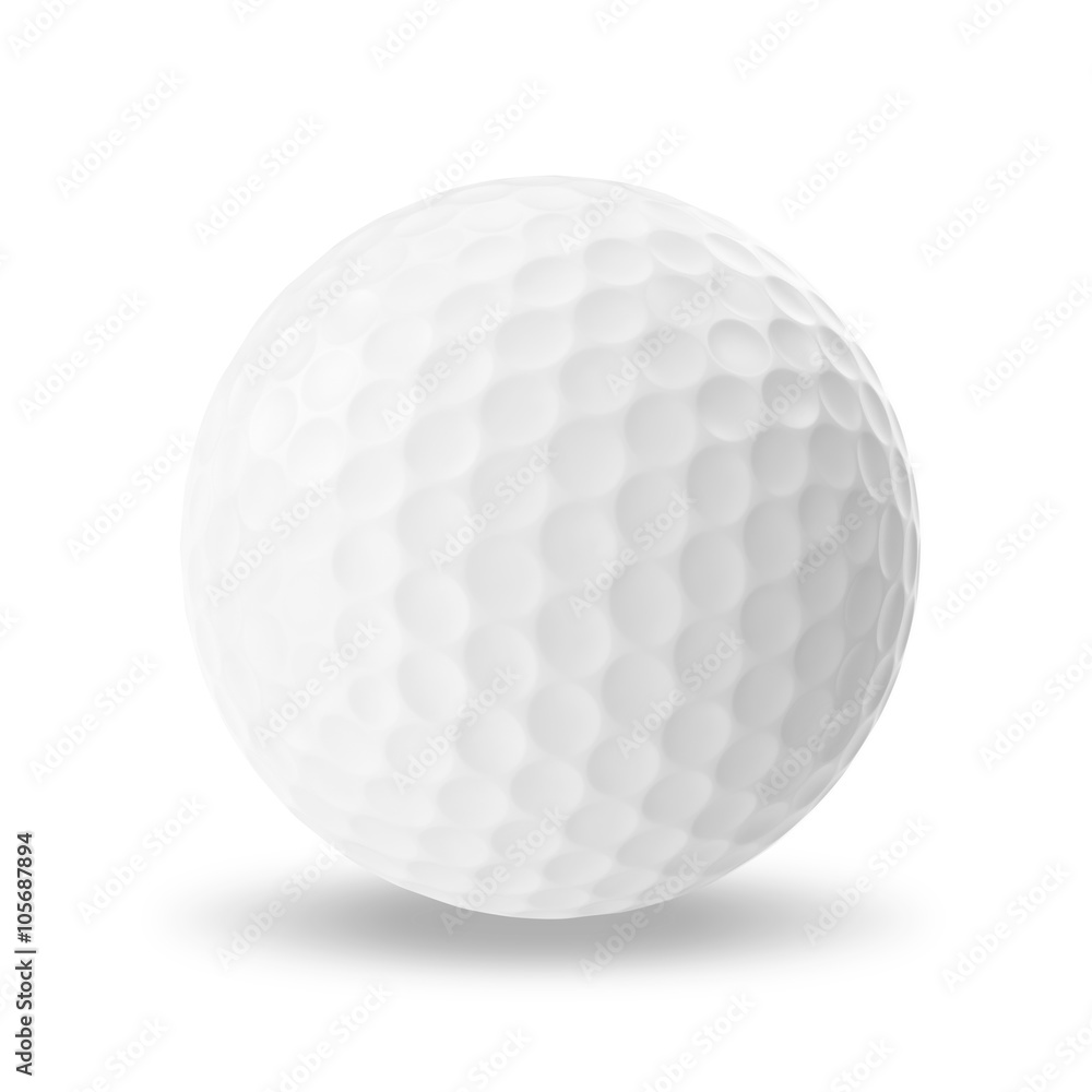 Golf ball isolated on white background. Golf ball isolated on white background.