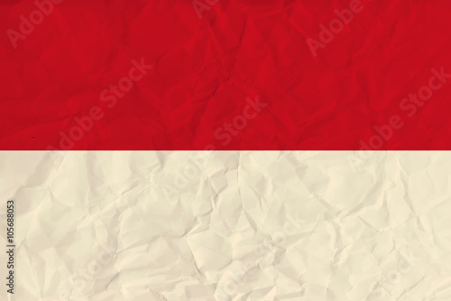 Indonesia paper flag