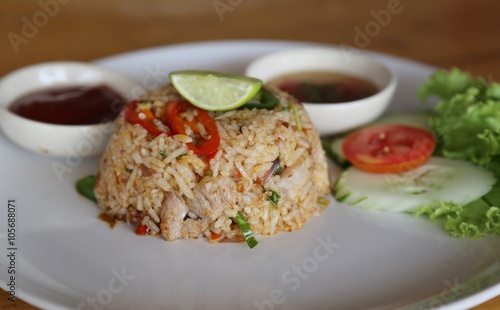 fried rice (kao pad tomyam kai) Thaifood