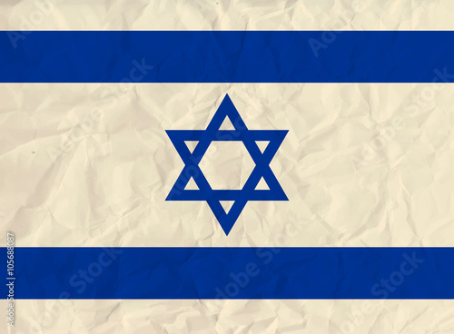 Israel paper  flag