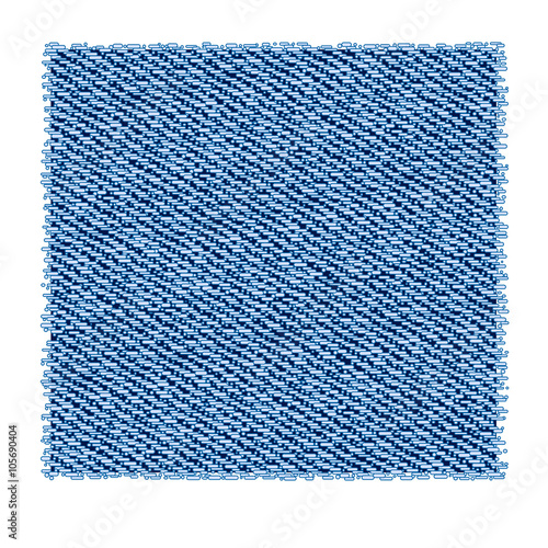 Blue washed denim vector