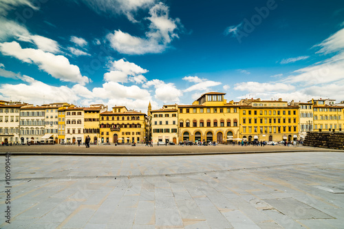 Buildings on square in Florence