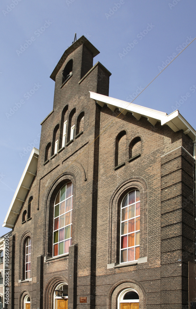 Gereformeerde Westerkerk church in Utrecht. Netherlands