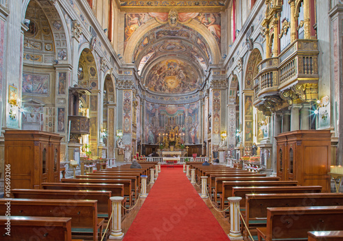 Canvas Print Rome - The nave of church Santo Spirito in Sassia.