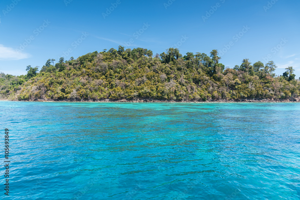 Beautiful sea of Surin island