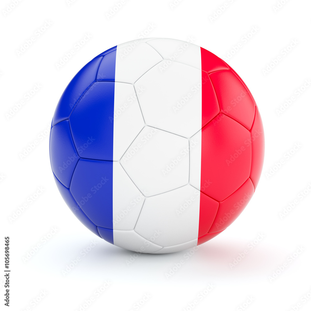 Soccer football ball with France flag Soccer football ball with France flag