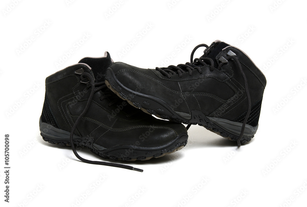 Black man's boots