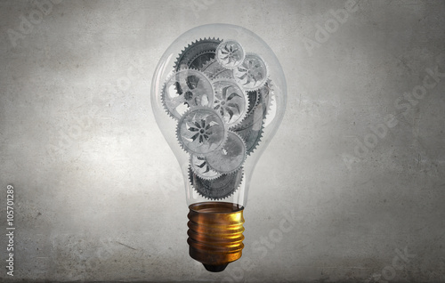 Electric bulb with gear wheels