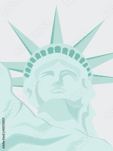 vector illustration of statue of liberty