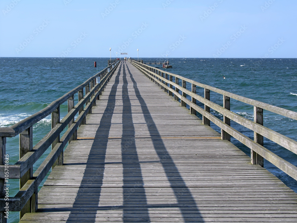 Seebrücke an der Ostsee
