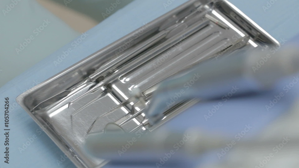 Dental tools and equipment, closeup Dental tools and equipment, closeup
