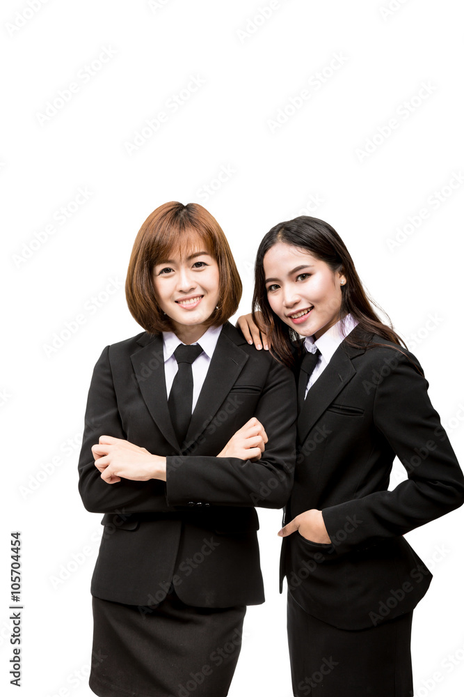 Young asian business woman, isolated on white Young asian business woman, isolated on white