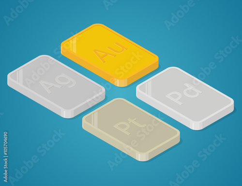 Precious metals bars.