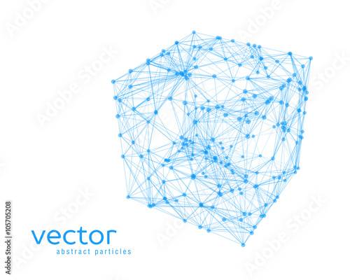 Abstract vector illustration of cube