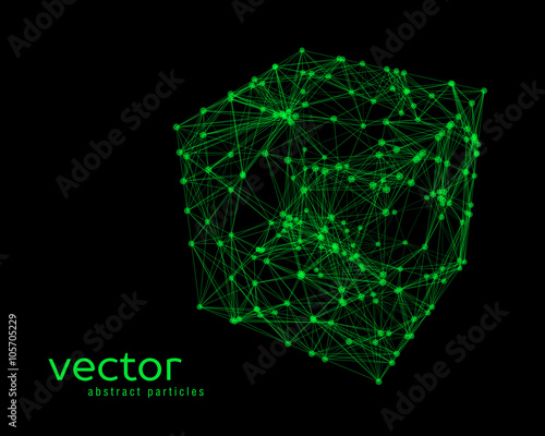 Abstract vector illustration of cube