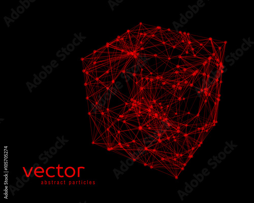 Abstract vector illustration of cube