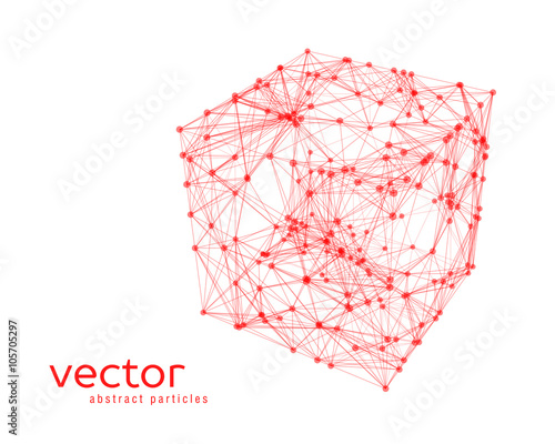 Abstract vector illustration of cube