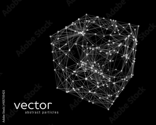 Abstract vector illustration of cube