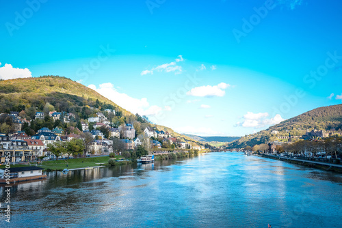 view to old town of Heidelberg, Germany