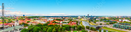 Aerial panorama of Vilnius, Lithuania