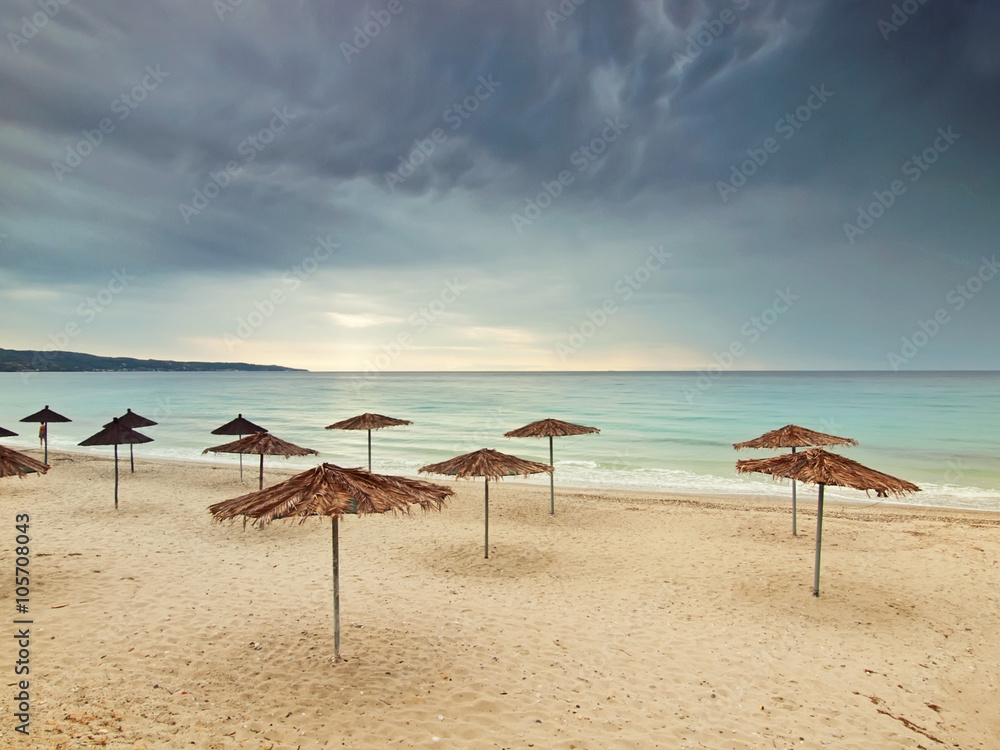 Fototapeta premium coastline in peninsula Kassandra,Greece