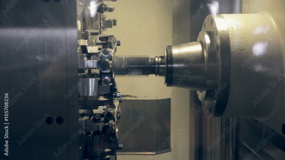 Hi-tech industrial equipment mde by modern Lathe Machine CNC. HD. Hi-tech industrial equipment mde by modern Lathe Machine CNC. HD.
