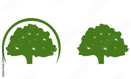 oak, tree, leaf vol.1 logo design
