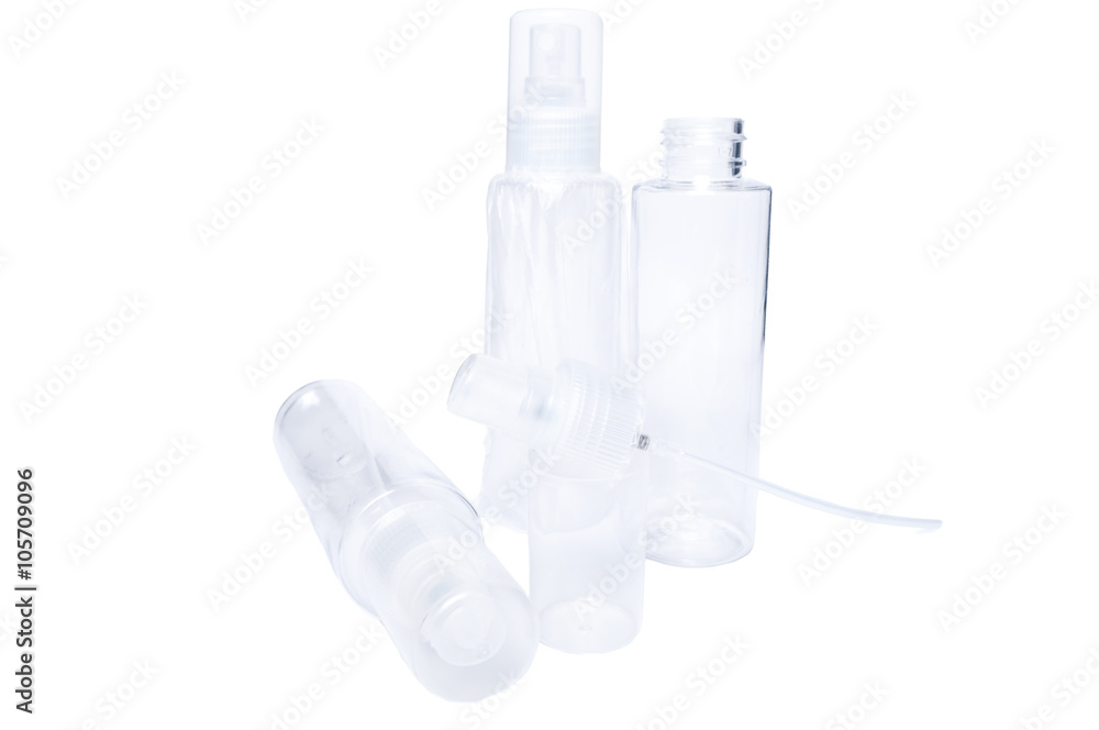 Brand new plastic sprayer bottles or cosmetic tube container