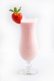 Milkshake with strawberries 