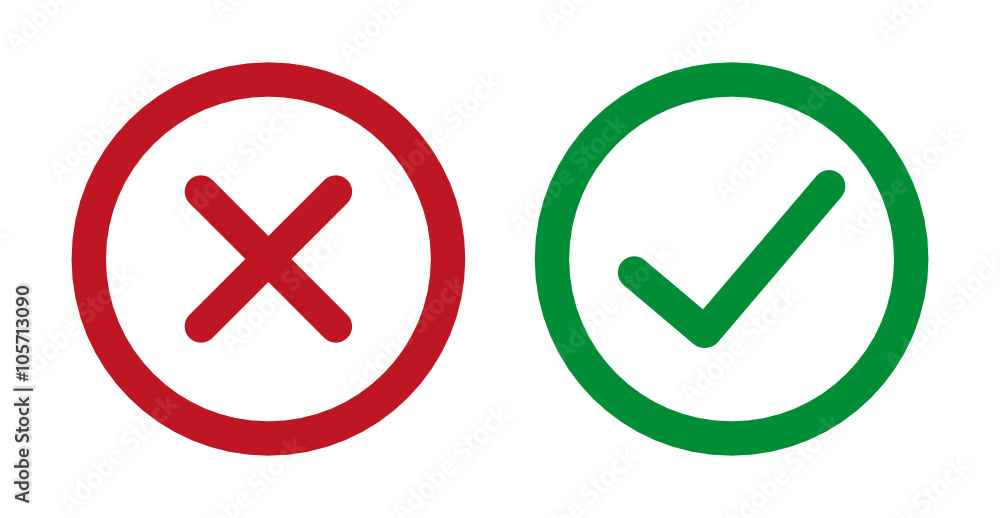 Checkmark Cross Icons Checkmark Cross Icons