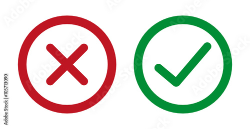 Checkmark Cross Icons