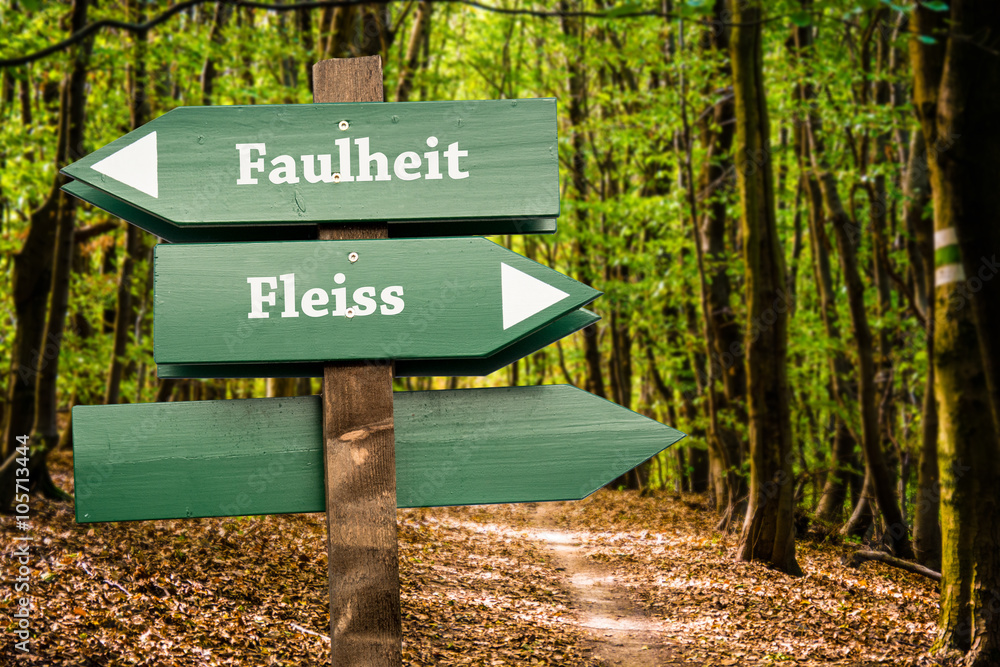 Schild 98 - Fleiss