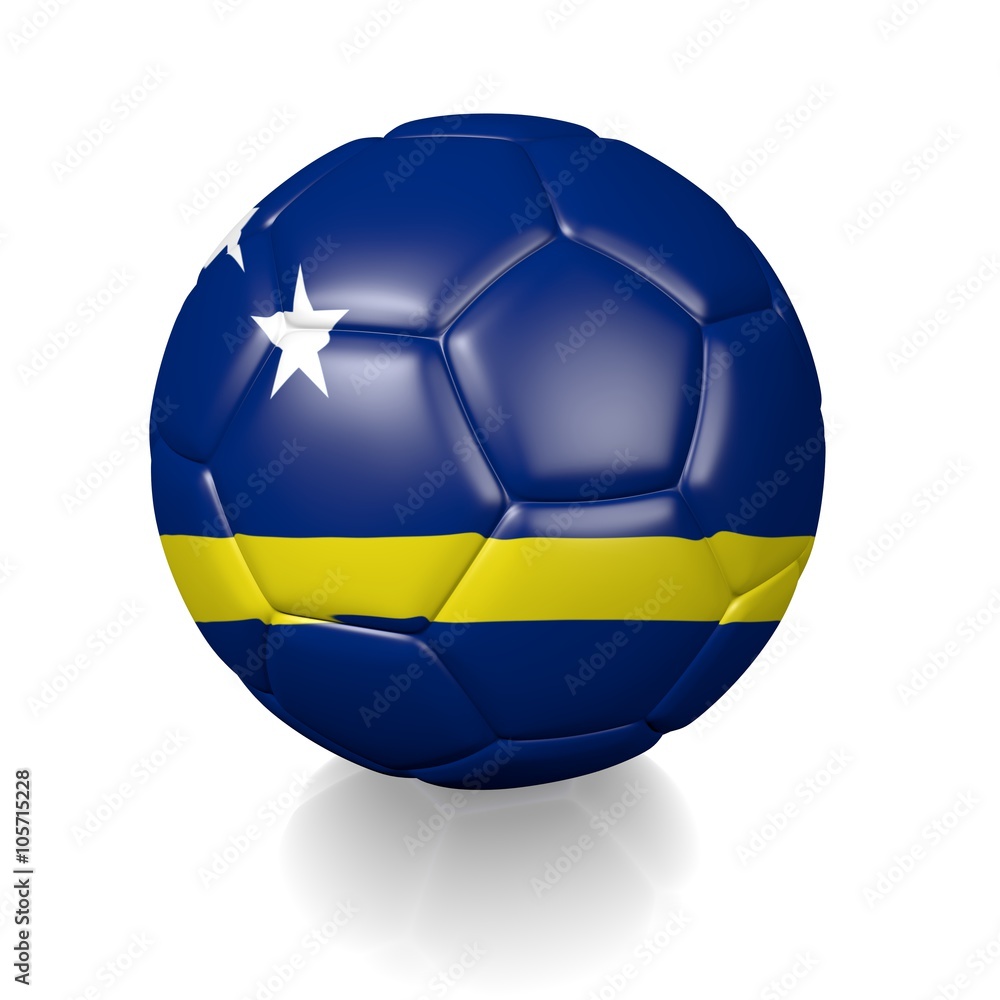 Football soccer ball with a national flag texture Football soccer ball with a national flag texture