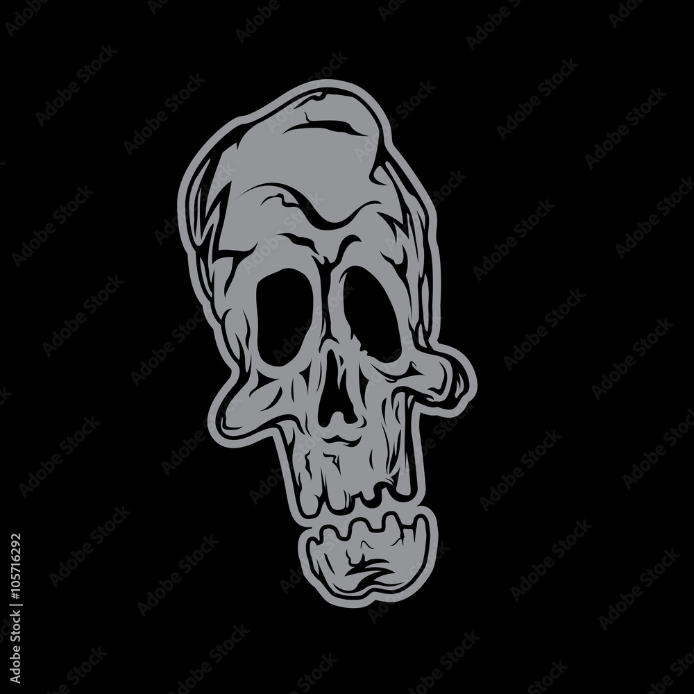 Fototapeta premium cartoon skull 