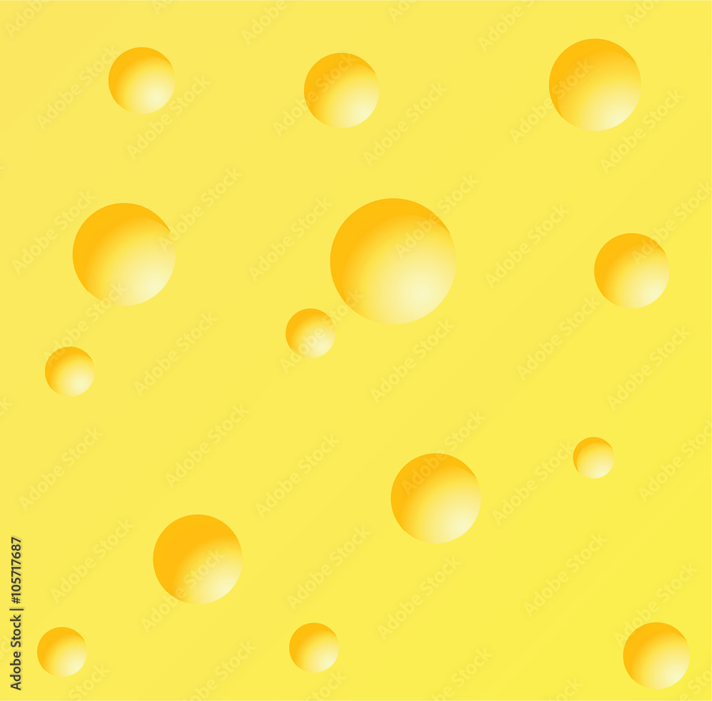 Vector illustration of a piece of cheese