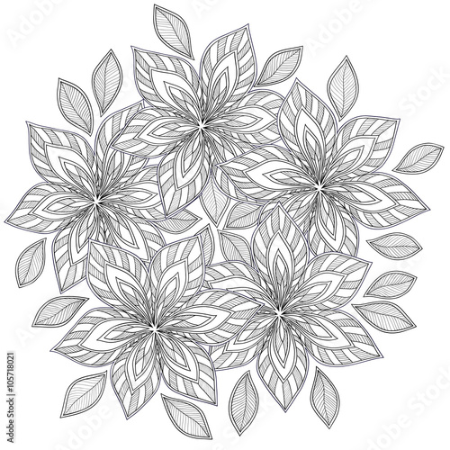 Wallpaper Mural Pattern for coloring book. Torontodigital.ca