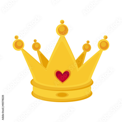 Golden crown vector